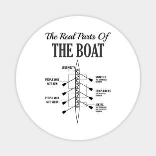 Anatomy of a Boat - T-Shirt, Shirt and Gift for Rowers Magnet